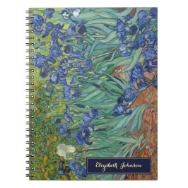 Bloemen Vincent van Gogh Kunst Gouden Monogram Notitieboek