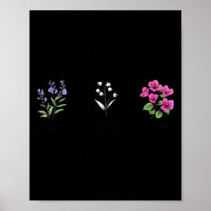 Bloemen Vingerhoedskruid Margriet Tulp Bloemrijk Poster