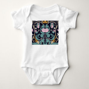 Bloemen vintage, art nouveau, naadloos behang. romper