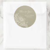 Bloemen Vintage Dank u bruiloft gunst Labels (Tas)