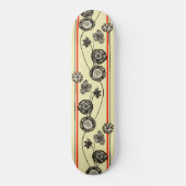 Bloemen Vintage Koele Retro Bloemtekening Meisjesa Persoonlijk Skateboard (Voorkant)