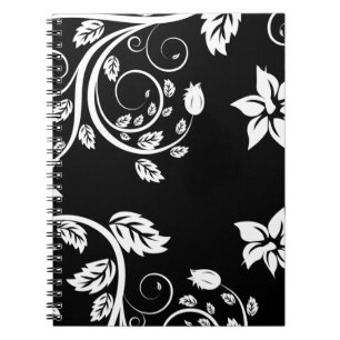 Bloemen Vintage Meisjesachtig Schattig Notitieboek