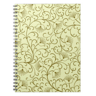 Bloemen Vintage: mooie achtergrond illustratie Notitieboek