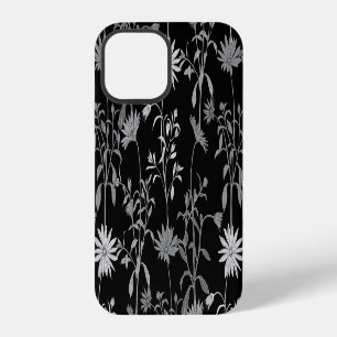 Bloemen vintage: naadloze uitnodigingsachtergrond. iPhone 12 hoesje
