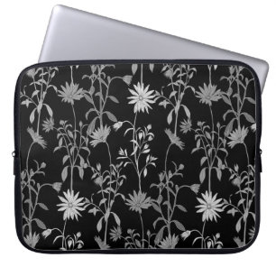Bloemen vintage: naadloze uitnodigingsachtergrond. laptop sleeve