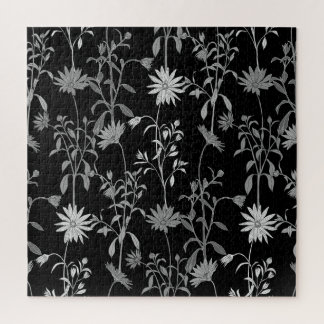 Bloemen vintage: naadloze uitnodigingsachtergrond. legpuzzel