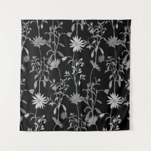 Bloemen vintage: naadloze uitnodigingsachtergrond. wandkleed