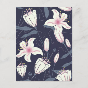 Bloemen vintage patroon briefkaart
