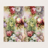  bloemen visitekaartje (Buitenkant ongevouwen)