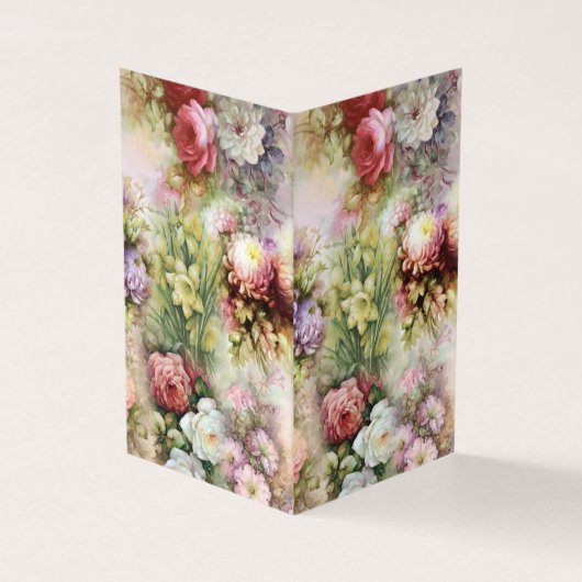  bloemen visitekaartje (Buitenkant)