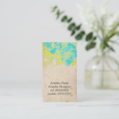 bloemen, visitekaartje (Staand voorkant)