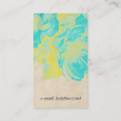 bloemen, visitekaartje (Achterkant)