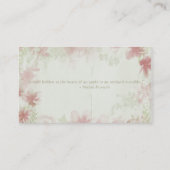  bloemen visitekaartje (Achterkant)