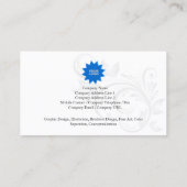 Bloemen Visitekaartje Bloemen Swirl 1 (Achterkant)