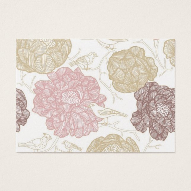  bloemen visitekaartjes (Voorkant)
