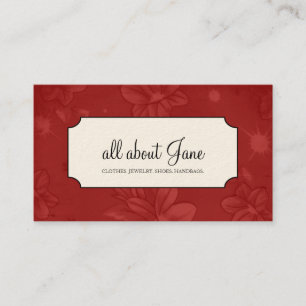 Bloemen Visitekaartjes