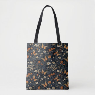 Bloemen & Vlinder Canvas tas – Dark Boho