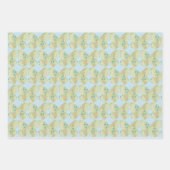 Bloemen Vlinder Groen Wrap Craft Paper (Voorkant 2)