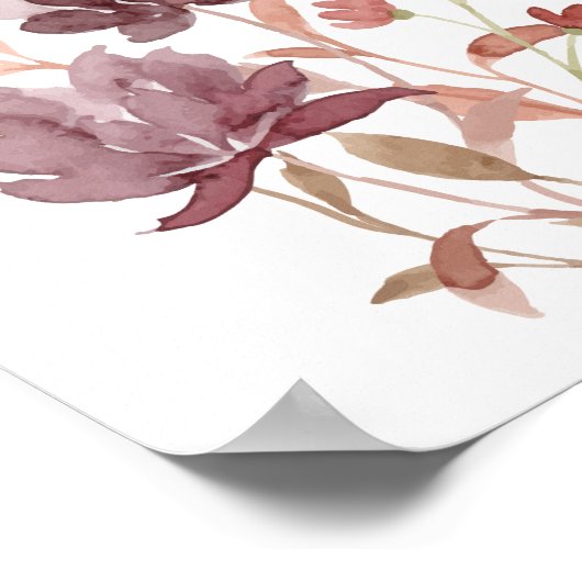 Bloemen Vlinder Kinderkamer Poster Kinderkamer Dec (Hoek)