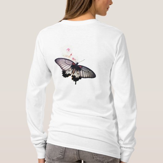 Bloemen & vlinder 🦋🦋 T-shirt (Achterkant)
