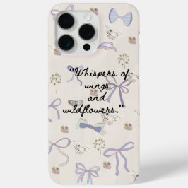 Bloemen Vlinder Telefoonhoes iPhone 15 Pro Max Hoesje