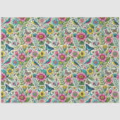  Bloemen & Vlinderpatroon Weefselpapier Tissuepapier (Voorkant)