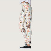 bloemen, vlinders en bijen leggings (Links)