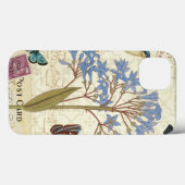 Bloemen, vlinders en collage van vogels Case-Mate iPhone case (Achterkant (horizontaal))