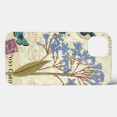 Bloemen, vlinders en collage van vogels Case-Mate iPhone case (Achterkant (horizontaal))
