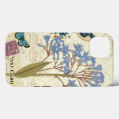 Bloemen, vlinders en collage van vogels Case-Mate iPhone case (Achterkant (horizontaal))