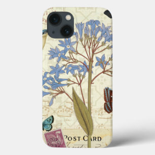 Bloemen, Vlinders en Vogel Collage Case-Mate iPhone Case