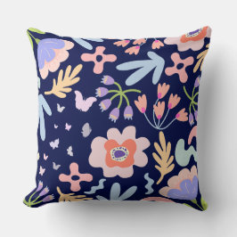 Bloemen & vlinders in het voorjaar Sierkussen