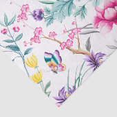 Bloemen & Vlinders Patroon Weefselpapier Tissuepapier (Detail)