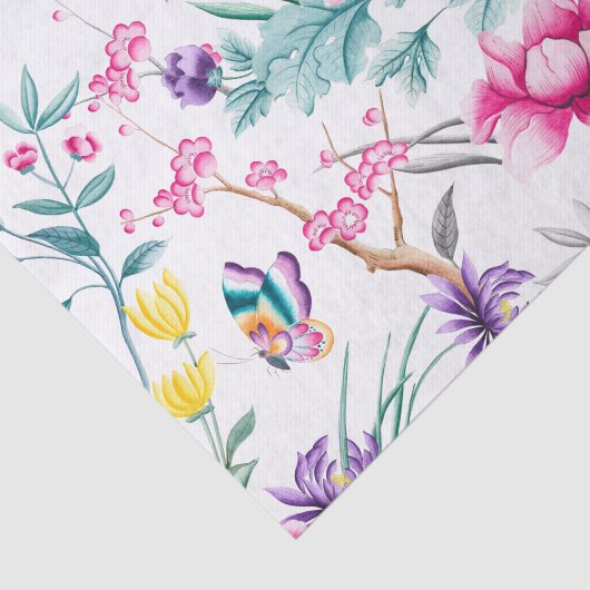 Bloemen & Vlinders Patroon Weefselpapier Tissuepapier (Detail)