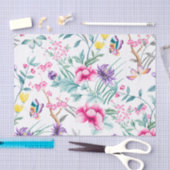 Bloemen & Vlinders Patroon Weefselpapier Tissuepapier (Craft)