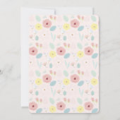 Bloemen & Vlinders Roze Moederdag Brunch Kaart (Achterkant)