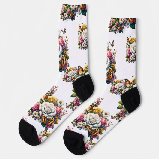 BLOEMEN & VLINDERS SOKKEN (Links)