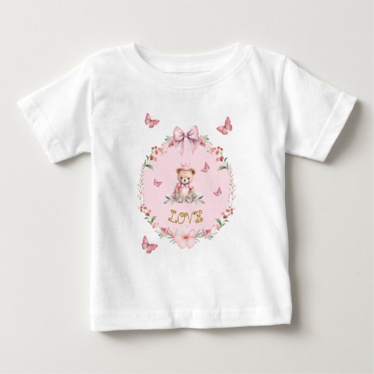 Bloemen & Vlinders T-Shirt (Voorkant)