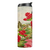  Bloemen & Vlinders Thermische Tumbler Thermosbeker (Gedraaid links)