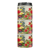  bloemen Vloeiflespatroon Thermisch Tumbler Thermosbeker (Achterkant)