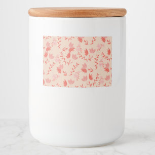 Bloemen Voedselcontainer Etiket