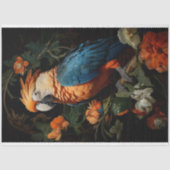 Bloemen Vogelpapegaai Decoupage Tissue Paper Tissuepapier (Voorkant)