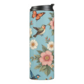 Bloemen Vogels en Vlinders Thermosbeker (Gedraaid links)