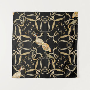 Bloemen & Vogels: Nouveau stijl  Wandkleed