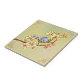  Bloemen & Vogels Vogelkunst Tegeltje (Zijkant)