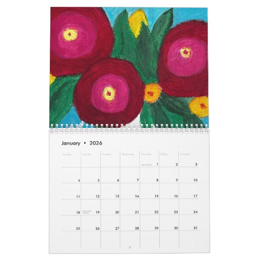Bloemen voor 2024 kalender (Jan 2026)