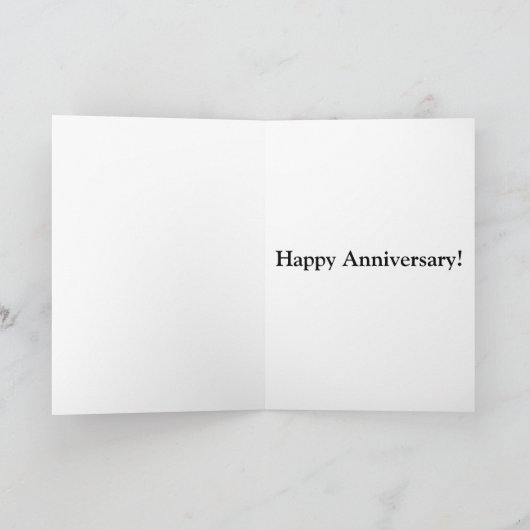 Bloemen voor 21e trouwjubileum kaart (Binnen)