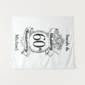 Bloemen voor 60e diamanten bruiloft wandkleed (Voorkant (horizontaal))