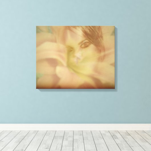 Bloemen voor Adrena Wrapped Canvas (Insitu (Houten vloer))