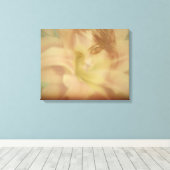 Bloemen voor Adrena Wrapped Canvas Afdruk (Insitu (Houten vloer))